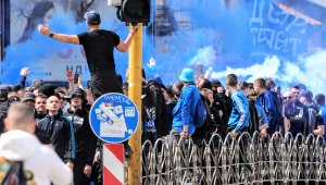 ЦСКА &ndash; Левски: "Синьо" шествие заля София преди Вечното дерби + СНИМКИ