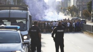Фенове на Левски с шествие преди мача с АЗ Алкмаар + СНИМКИ