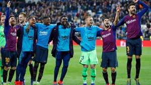 Юмтити с първи мач на "Ноу Камп" от близо половин година