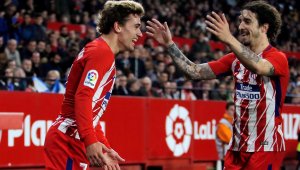 Атлетико (Мадрид) съсипа Севиля, Гризман блесна с хеттрик