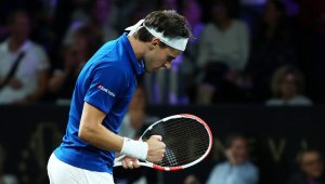 Тийм спаси 3 мачбола на Лейвър Къп. Борг, Надал и Федерер се радват като малки деца + СНИМКИ