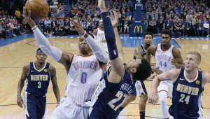 Мело и Джордж общо с 12 точки, но Уестбрук измъкна Тъндър