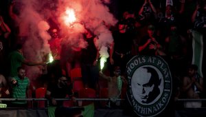 Тежко наказание за Панатинайкос след ексцесиите във финала с Олимпиакос