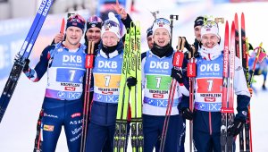 България завърши на 13-о място в мъжката щафета по биатлон, триумф за Норвегия