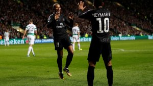 Селтик отнесе солена глоба за опит за удар срещу Мбапе