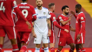 Хеттрик на Салах спаси Ливърпул срещу Лийдс на Лудия