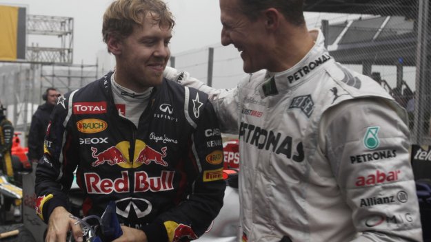 Шумахер и Фетел са в много добри отношения