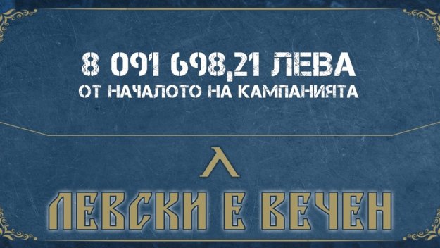 Еуфория на "Герена": Феновете на Левски събраха над 8 млн. лева