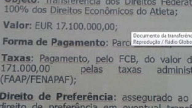 Неймар фактически струва само 17 милиона