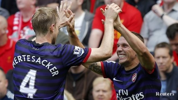 Силен Арсенал превзе &quot;Анфийлд&quot;