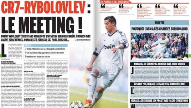 Кристиано на тайна среща с боса на Монако