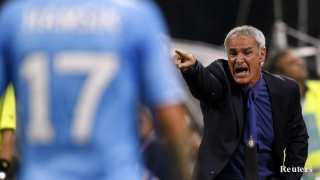 Раниери на трибуните и срещу Катания