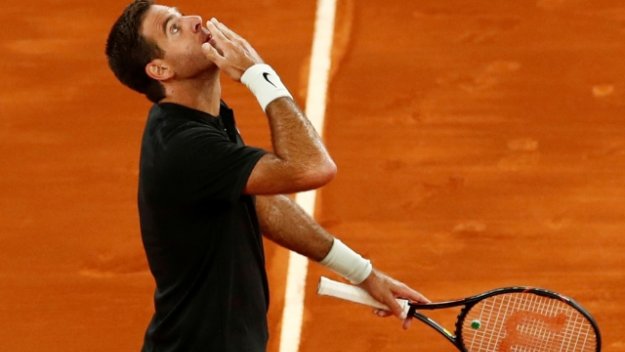 Дел Потро на 1/2 финал на "Ролан Гарос"