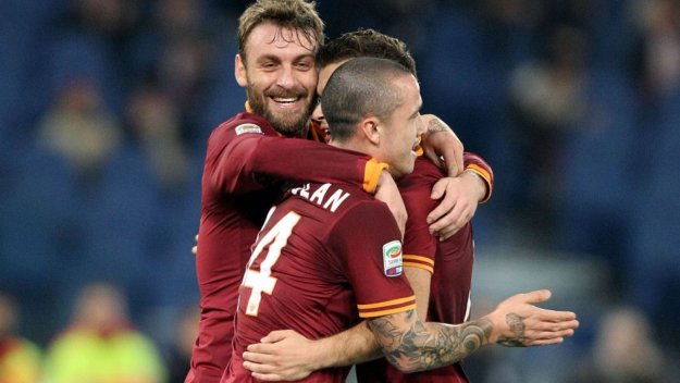 Рома оцеля в Бергамо 