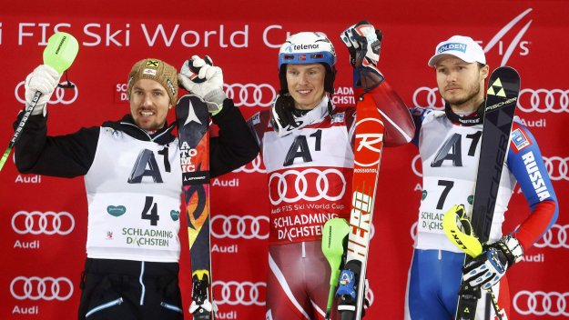 Кристоферсен отново победи Хиршер в слалома