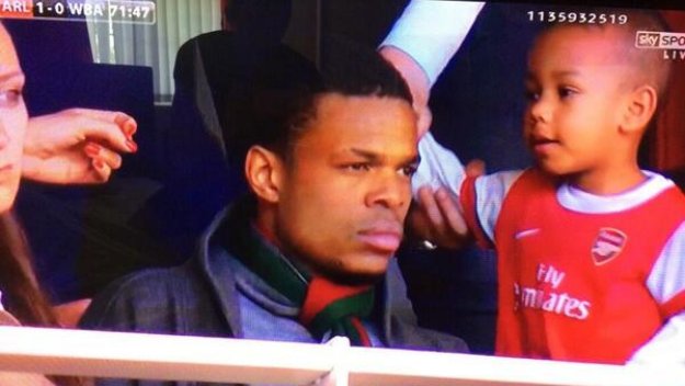 Лоик Реми в ложите на Емиратс