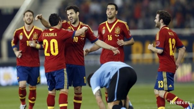 Испания удари Уругвай с 3:1