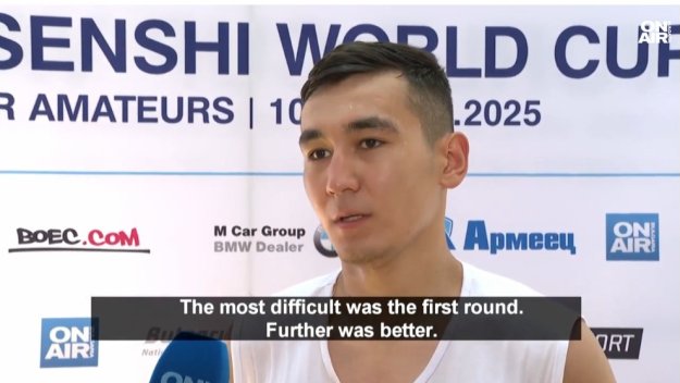 Айбек Аманов от Казахстан мачка на Световна купа KWU SENSHI
