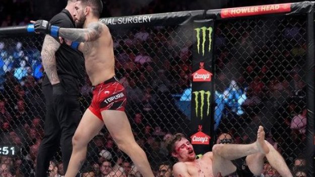 Звезда от UFC преби непознат в бар, след като беше нападнат (ВИДЕО)