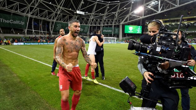 Сърбия гледа към финалите след 1:0 в Дъблин