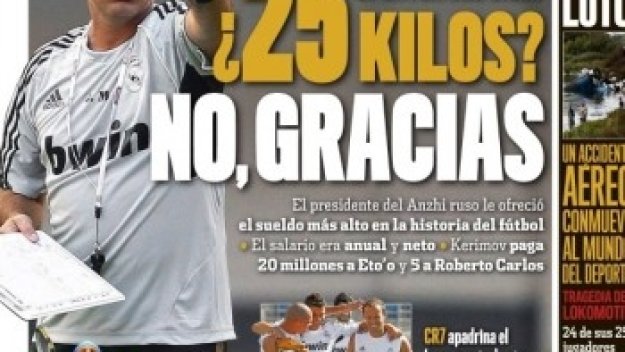 Моуриньо отказал 25 милиона на сезон от Анжи