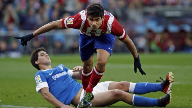 Диего Коща пак вкара, Атлетико пак бие