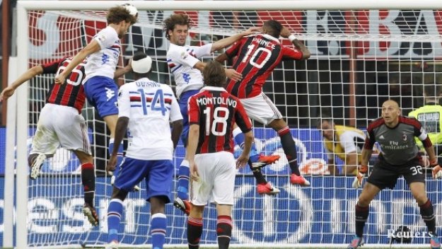 Милан с грешна стъпка срещу Сампдория