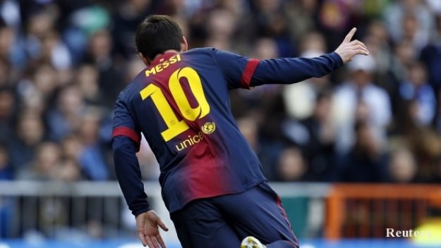 Меси се изравни с Ди Стефано по голове в дербито