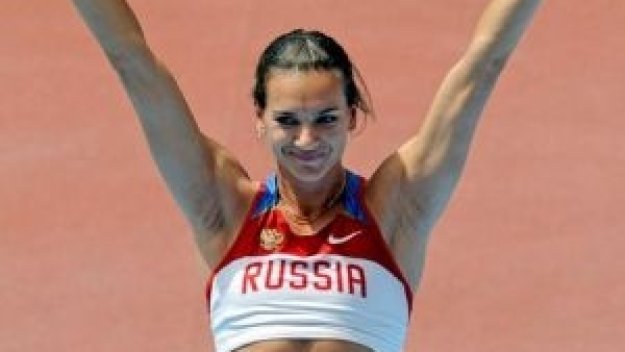 Моноспектакъл на Исинбаева в овчарския скок