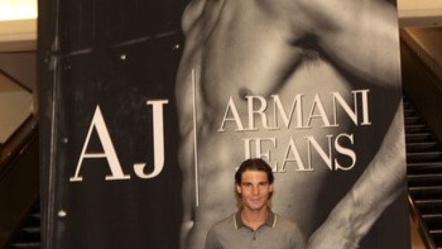 Рафаел Надал в колекцията Есен/Зима 2011-2012 на Джорджо Армани