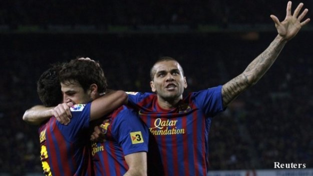 Два на Сеск, два на Меси и Барса писа четворка на Осасуна