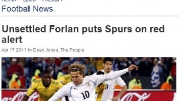 &quot;Пийпъл&quot; връща Форлан в Юнайтед