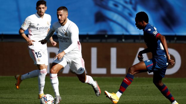 Реал с безпроблемна победа, Азар се отпуши