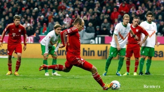 Рибери и Робен поведоха Байерн към върха