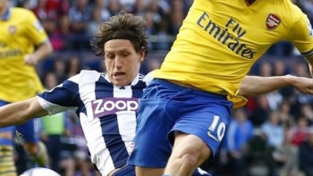 Уест Бромич спря устрема на Арсенал