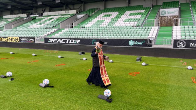 Лудогорец с първа тренировка на новия терен в Разград