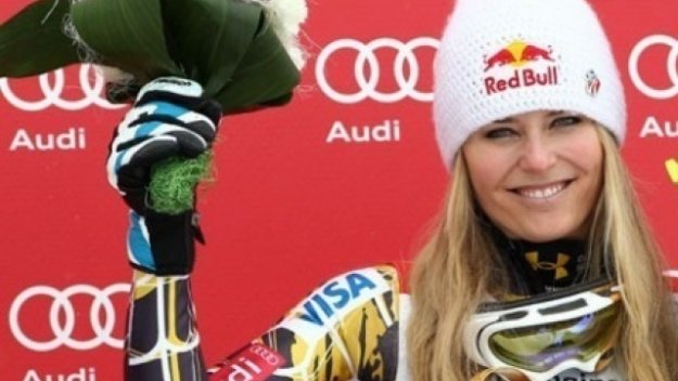 Линдзи Вон с първа тренировка след контузията