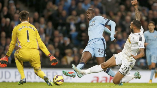 Ман Сити се измъчи, но обърна Суонзи с 2:1