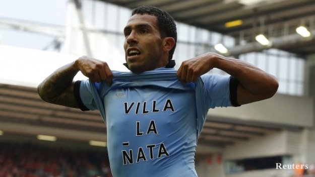 Тевес стигна 100 гола в Англия