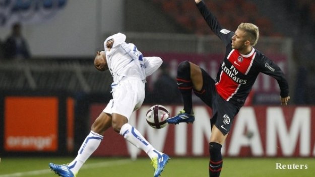 ПСЖ прекъсна &quot;черната серия&quot; с труден успех над Оксер