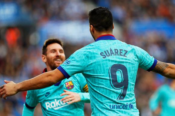 <p>№6: Лео Меси и Луис Суарес (Барселона): 30 гола, 20 асистенции&nbsp;</p>

